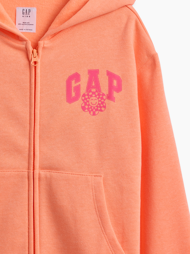 Image 2 of 3, Kids Relaxed Gap Logo Zip Hoodie