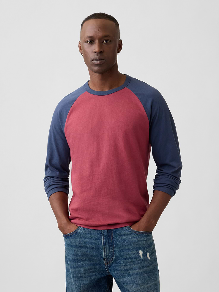 Image 1 of 5, Soft jersey knit., Long sleeves., Crewneck., Product #1180046