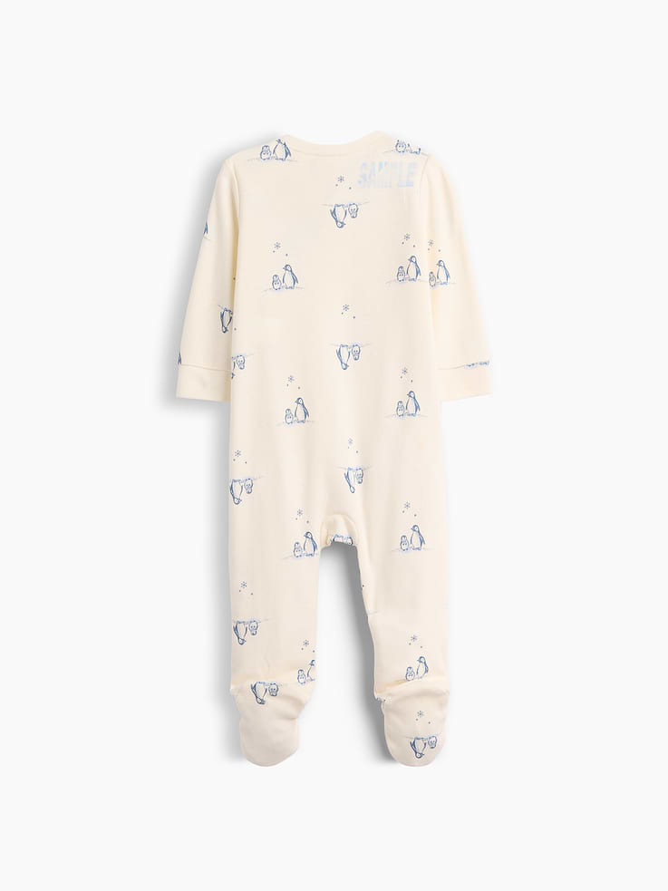 Image 3 of 3, Baby Ribbed Brannan Bear One-Piece