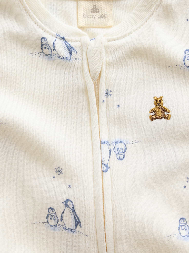 Image 2 of 3, Baby Ribbed Brannan Bear One-Piece