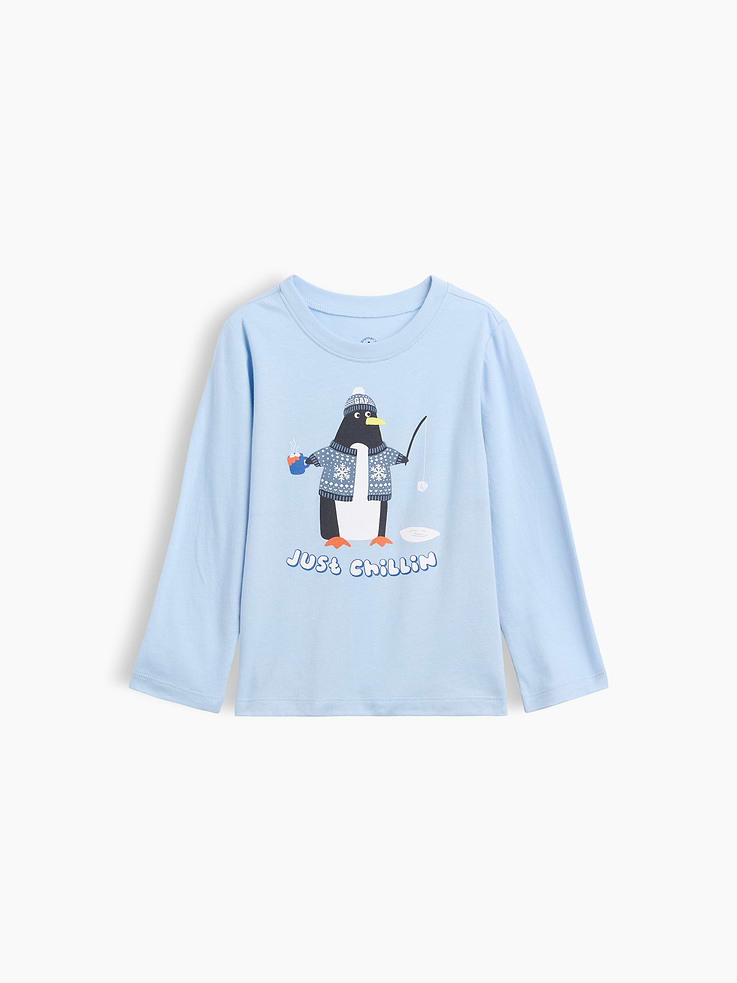 Image 1 of 3, Soft jersey knit., Short sleeves., Crewneck., Graphic at front., This product was made in a factory that invests in gender equity and women’s empowerment through RISE. Learn more at, Product #1184776