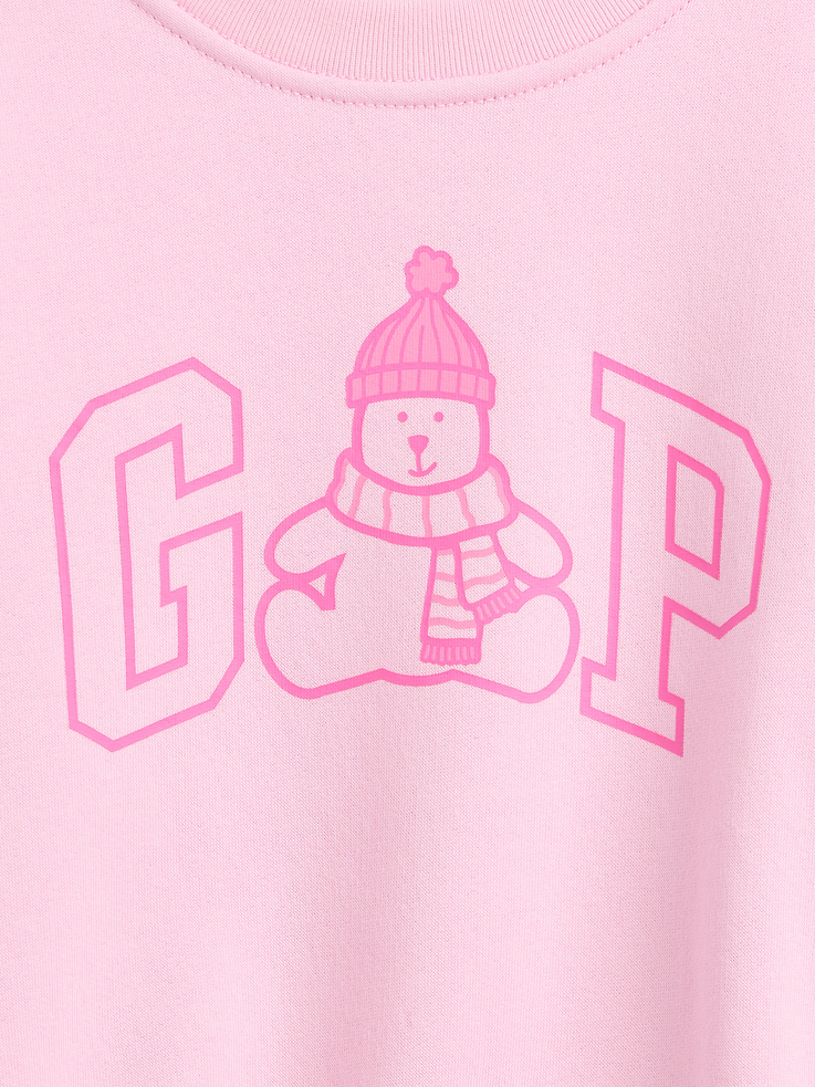 Image 2 of 3, babyGap Relaxed Holiday Logo Sweatshirt