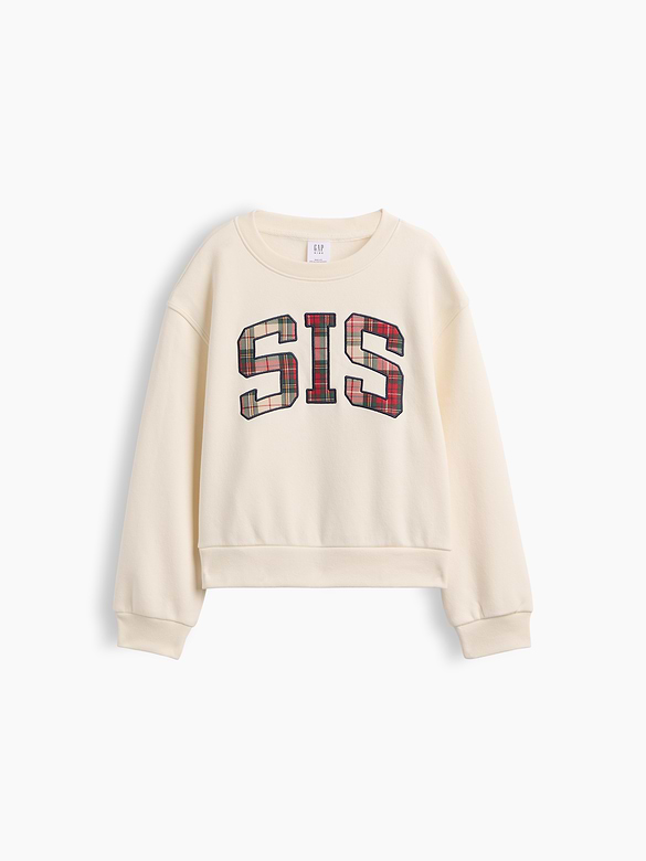 Kids Relaxed Wedge Crewneck Sweatshirt