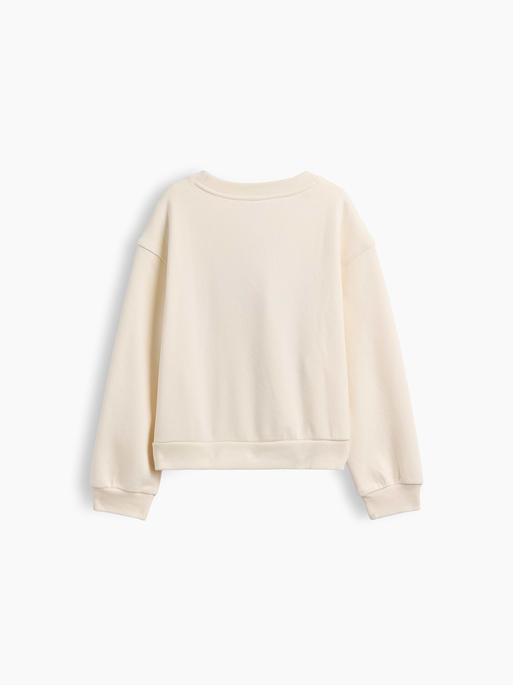 Image 3 of 3, Kids Relaxed Wedge Crewneck Sweatshirt