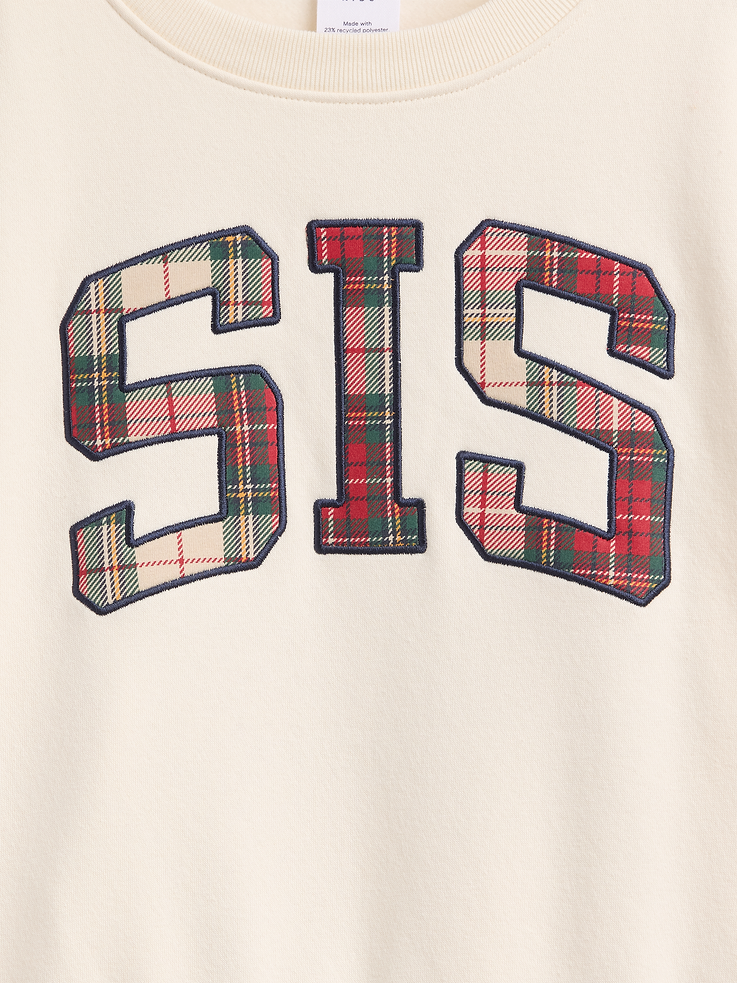 Image 2 of 3, Kids Relaxed Wedge Crewneck Sweatshirt