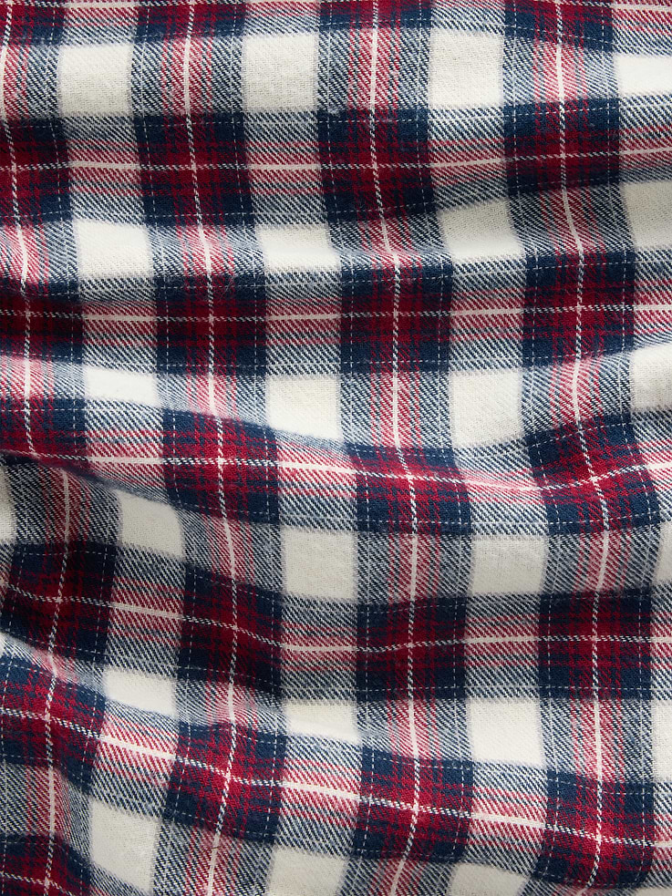 Image 4 of 5, Hooded Flannel Shirt in Standard Fit