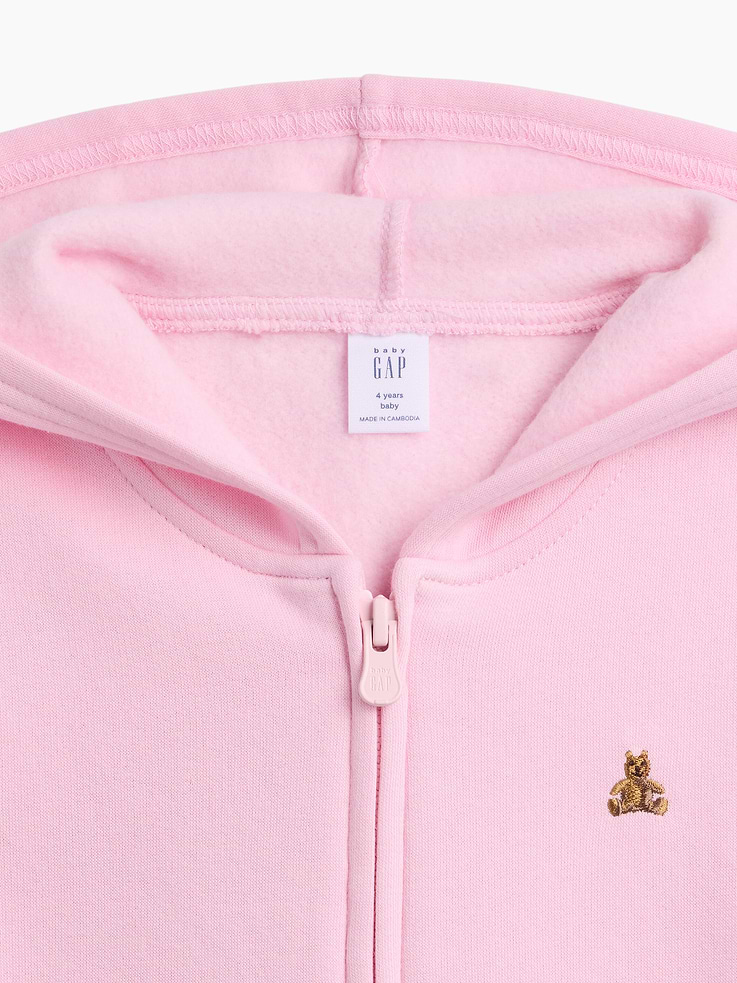 Image 2 of 3, babyGap Brannan Bear Fleece Zip Hoodie