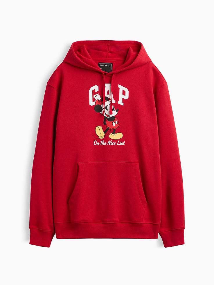 Image 4 of 4, Gap × Disney Mickey Mouse Relaxed Logo Hoodie