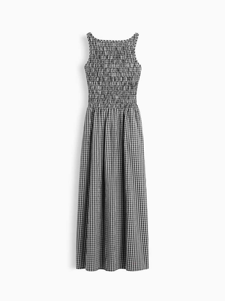 Image 6 of 6, Smocked Boatneck Midi Dress