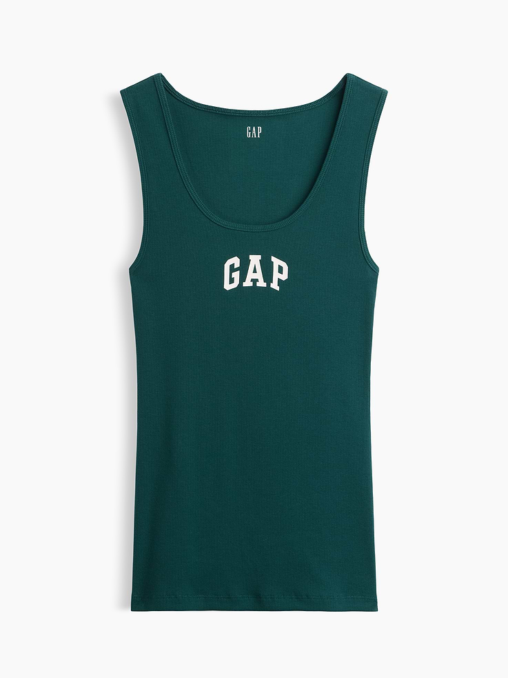 Image 2 of 2, Ribbed PJ Tank Top