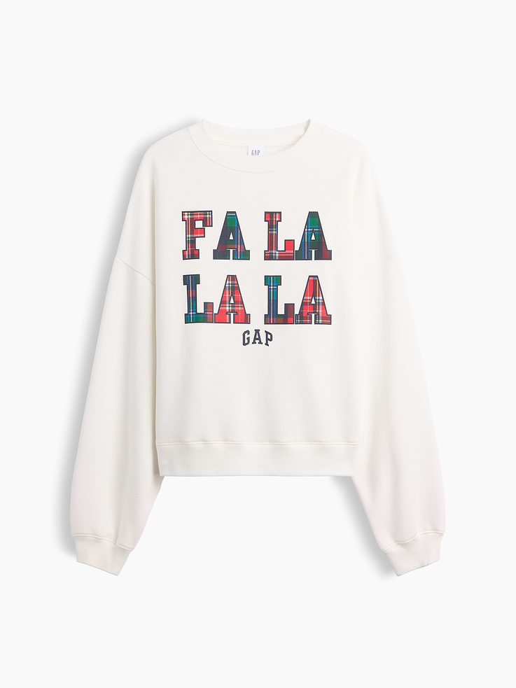 Image 2 of 2, Relaxed Wedge Crewneck Sweatshirt