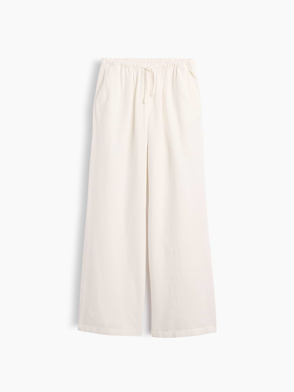 Kids Wide-Leg Linen-Blend Pants