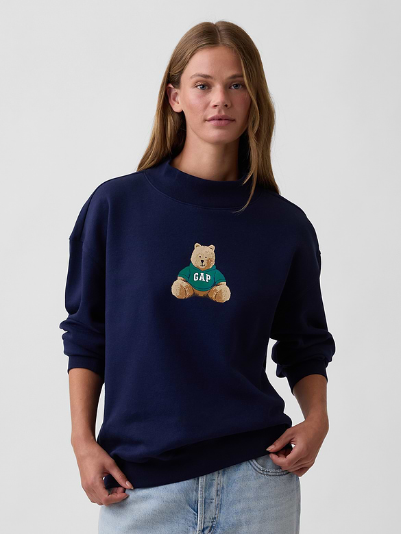 Relaxed Brannan Bear Mockneck Sweatshirt