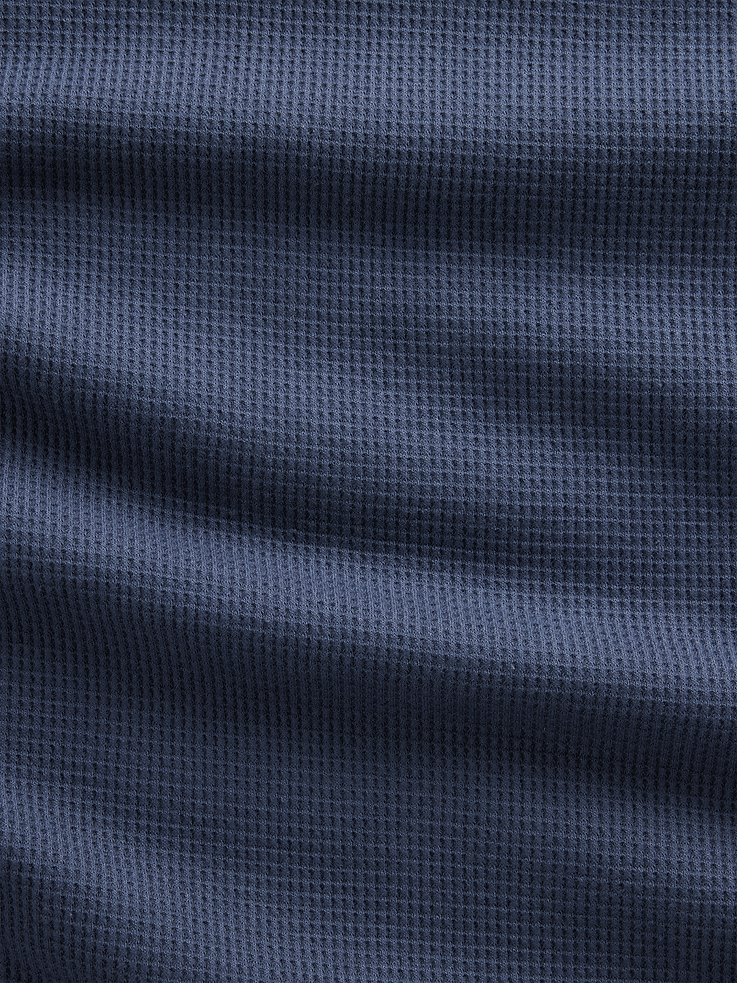 Image 4 of 5, Waffle-Knit Crewneck T-Shirt