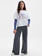 Image 1 of 3, FOR: Lounging and unwinding, FEEL: Lightweight with an extra-cozy brushed interior, FAVE: Side pockets keep her treasures safe, Product #1178800