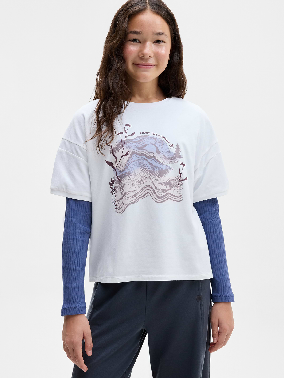 Image 1 of 3, FOR: School, practice, and play, FEEL: Breathable cotton-TENCEL™ blend is easy to wear and even easier to wash, FAVE: Infinitely versatile staple plays well with everything, every time, Product #853256