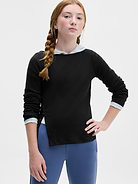 Image 1 of 3, FOR: School, practice, and play, FEEL: Cotton blend is lightweight, soft and breathable, FAVE: Side snaps for easy layering, Product #1178790