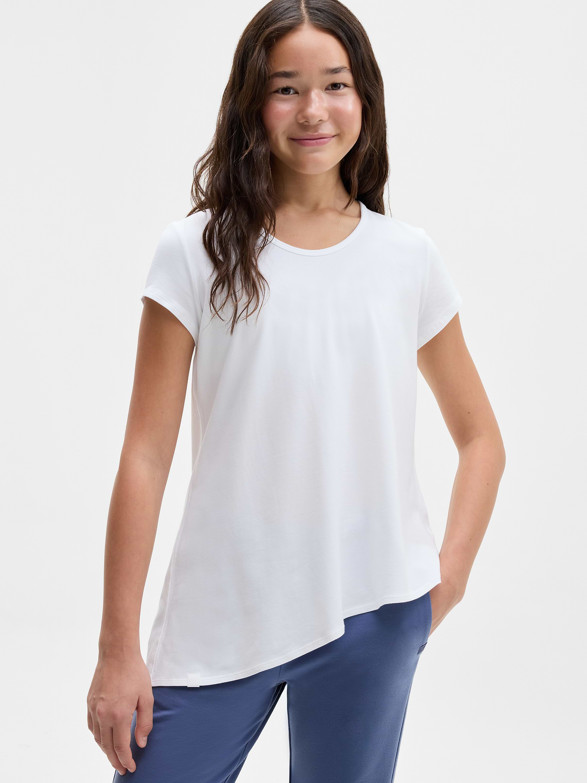 Image 1 of 3, FOR: School, practice, and play, FEEL: Cotton blend is lightweight, soft and breathable, FAVE: Infinitely versatile staple plays well with everything, everytime, Product #1183603