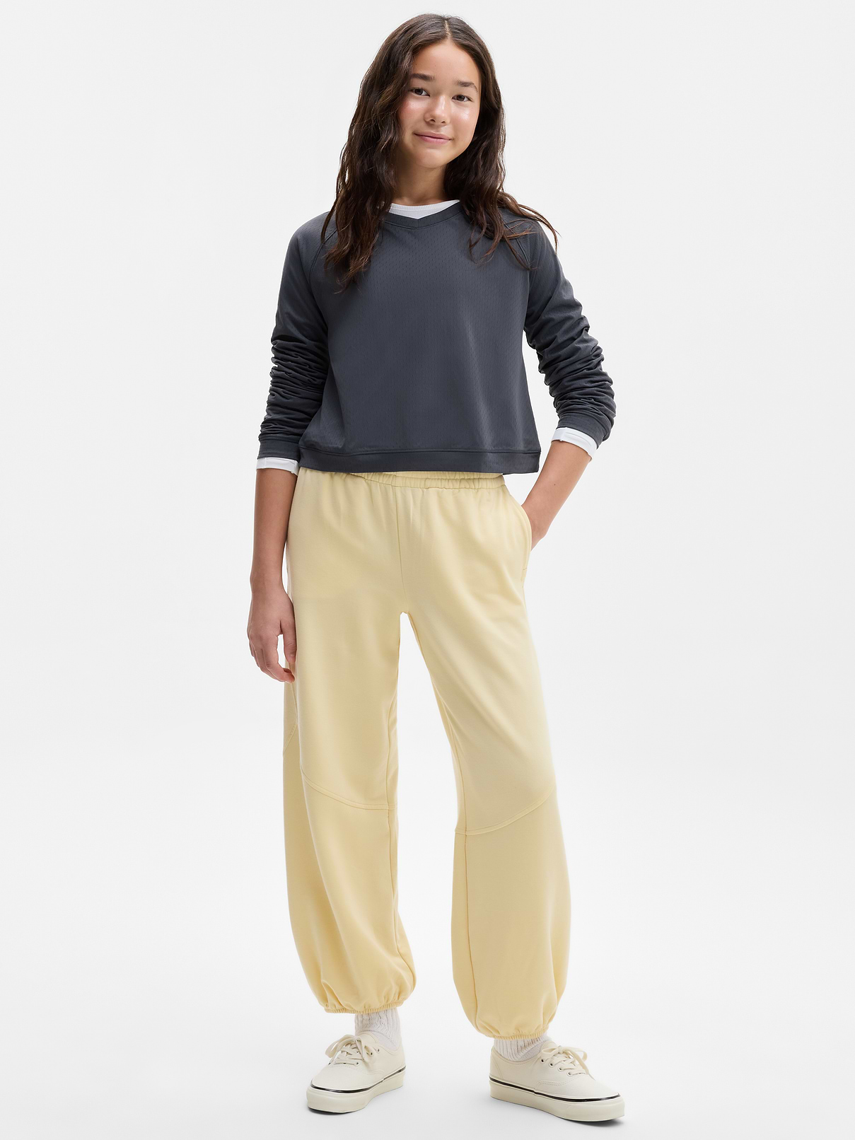 Image 2 of 3, Athleta Girl Practice Mesh Jersey Top