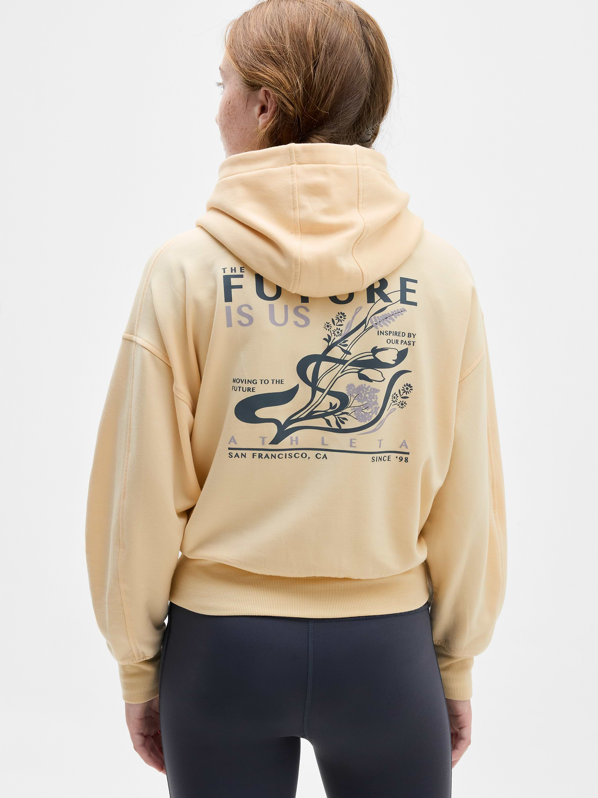 Image 3 of 3, Athleta Girl Coaster Luxe Balloon Sleeve Hoodie