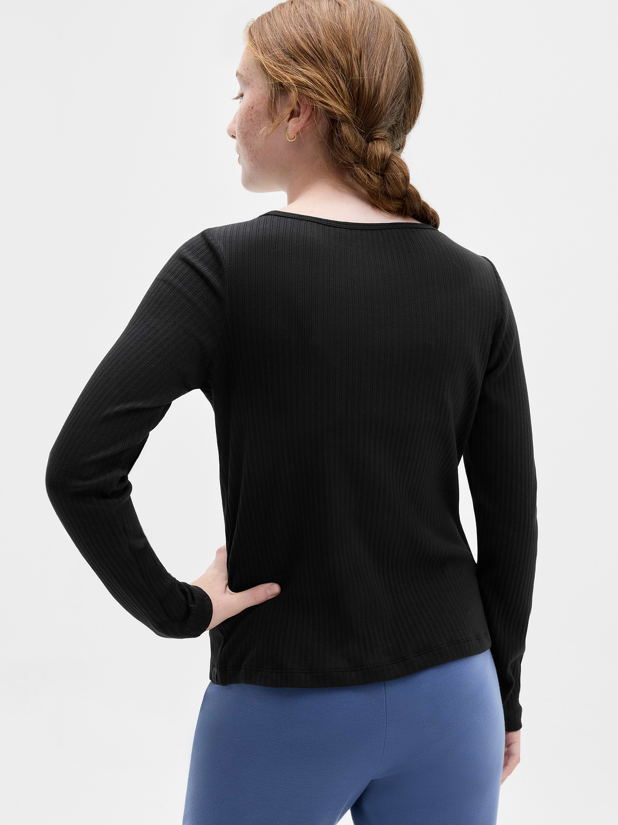 Image 3 of 3, Athleta Girl Right Moves Asymm Rib Top