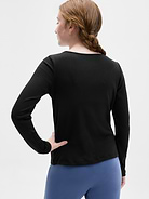 Image 3 of 3, Athleta Girl Right Moves Asymm Rib Top