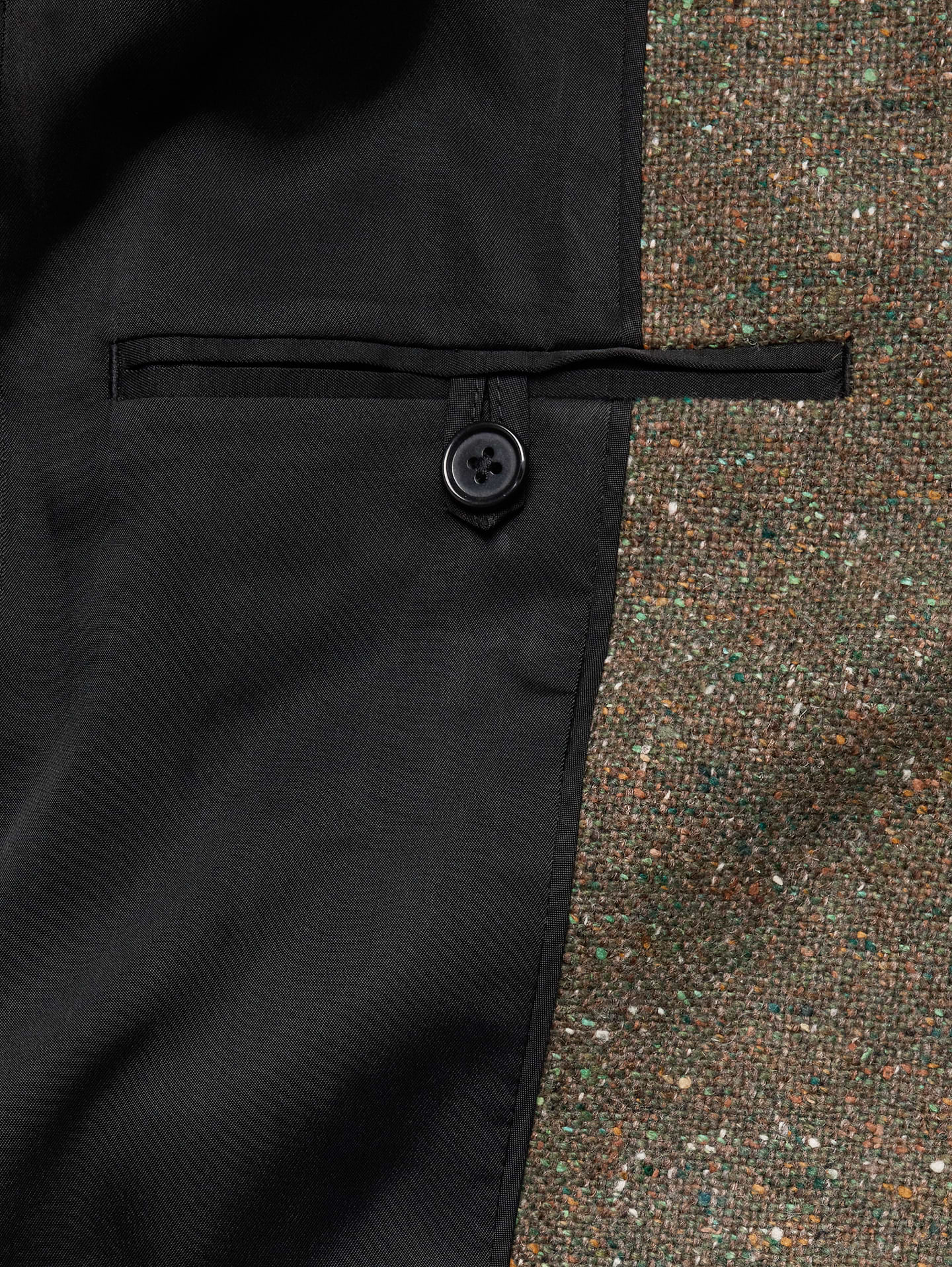 Image 7 of 7, Italian Wool-Blend Donegal Tuxedo Jacket