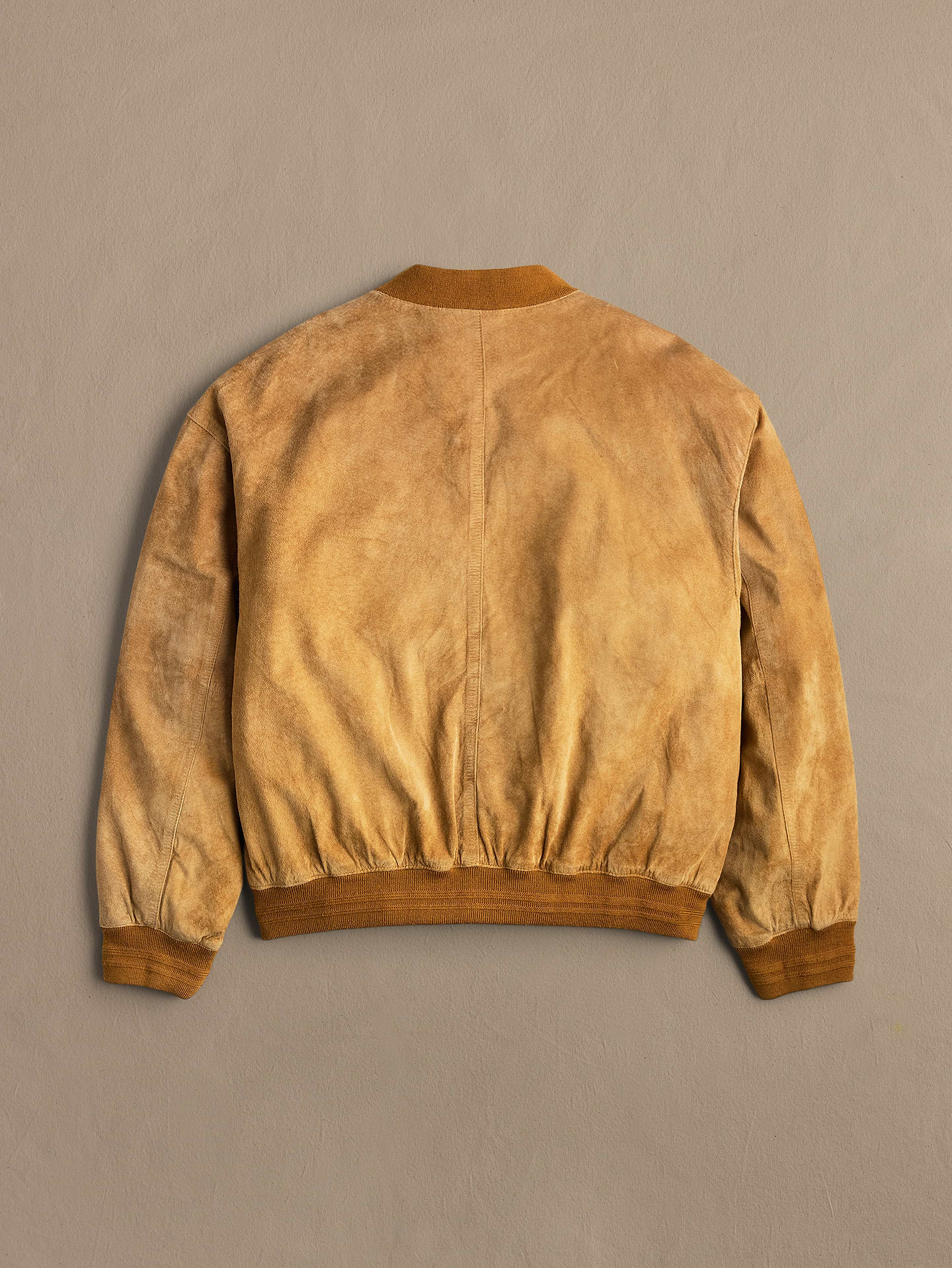 Image 2 of 2, Archive Suede Bomber Jacket Men's Size XL