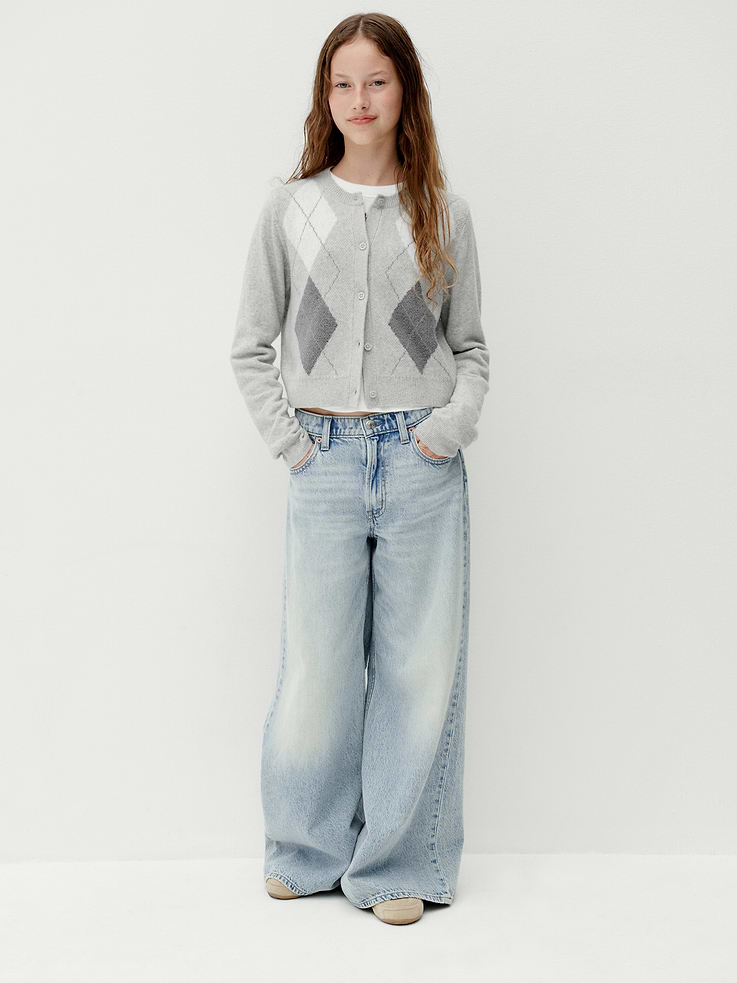 Image 6 of 6, Kids Low Rise Baggy Jeans