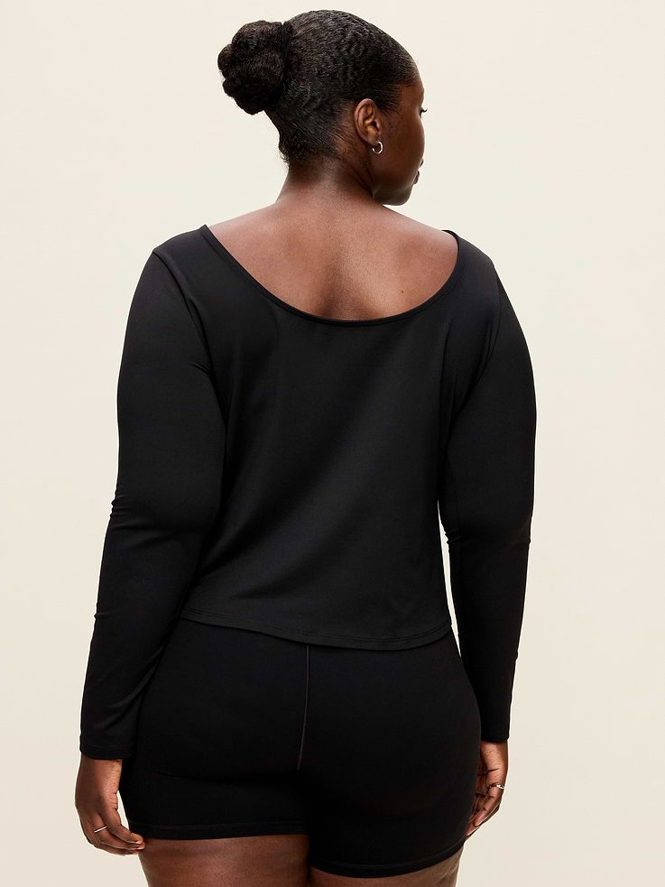 Image 5 of 5, StudioSmooth Long-Sleeve Scoop-Back Top