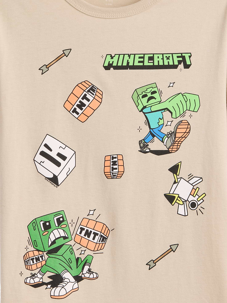 Image 2 of 3, GapKids Minecraft Graphic T-Shirt