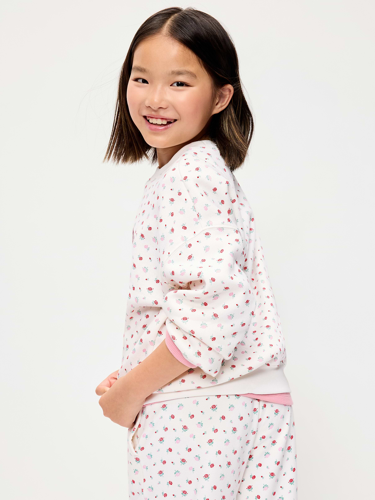 Image 2 of 4, Oversized Long-Sleeve Tunic Sweatshirt for Girls