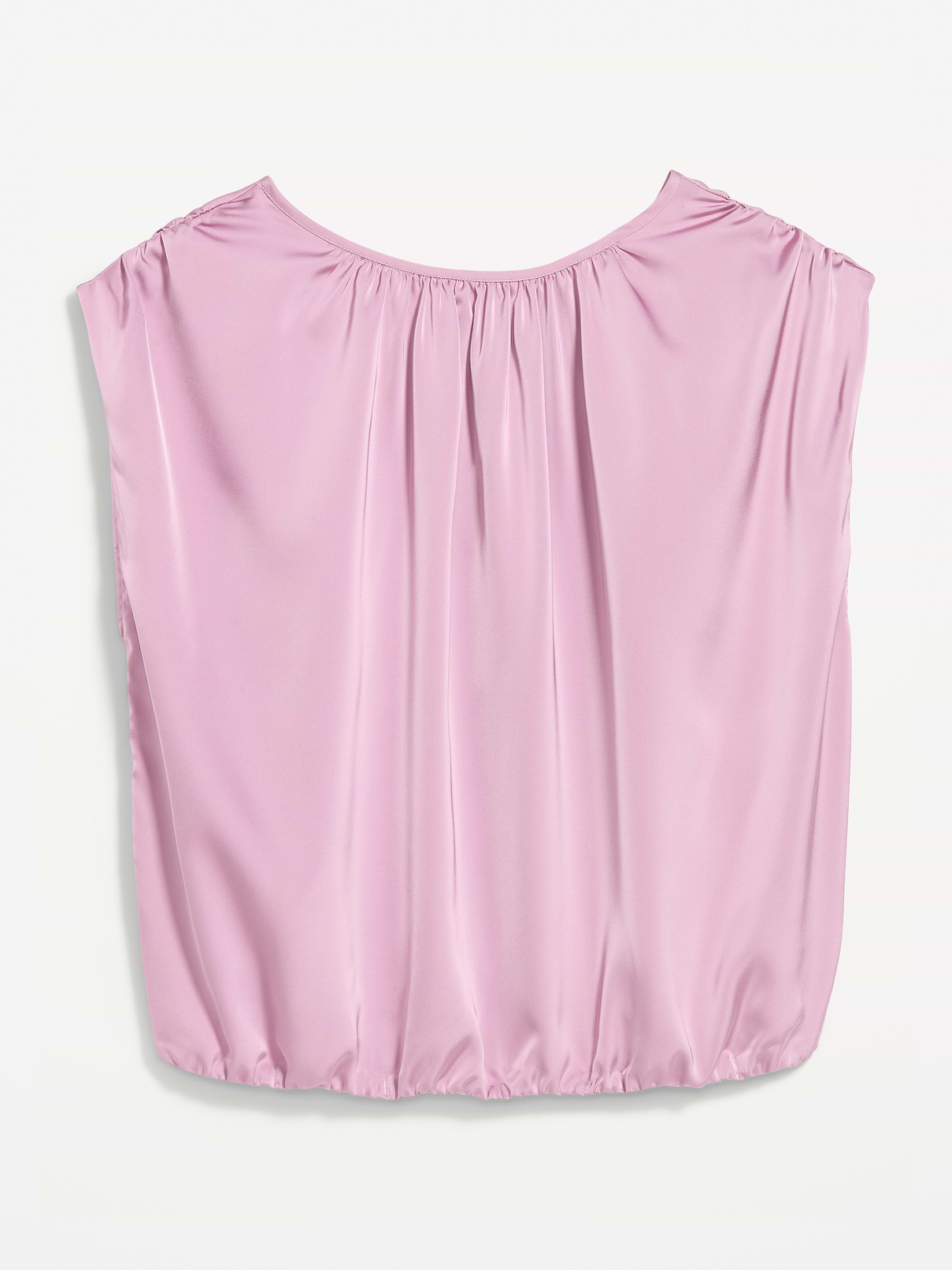 Image 2 of 2, Boatneck Drapey Bubble-Hem Top