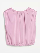 Image 2 of 2, Boatneck Drapey Bubble-Hem Top