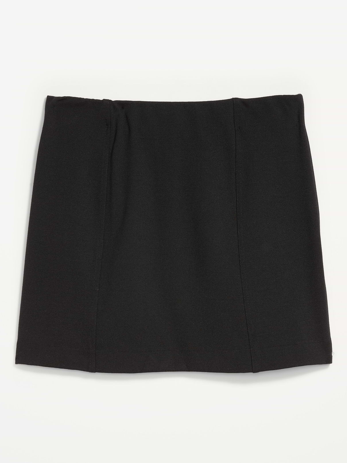 Image 1 of 2, elasticized waistband, seamed detailing at front and back, mini length, Product #1195999