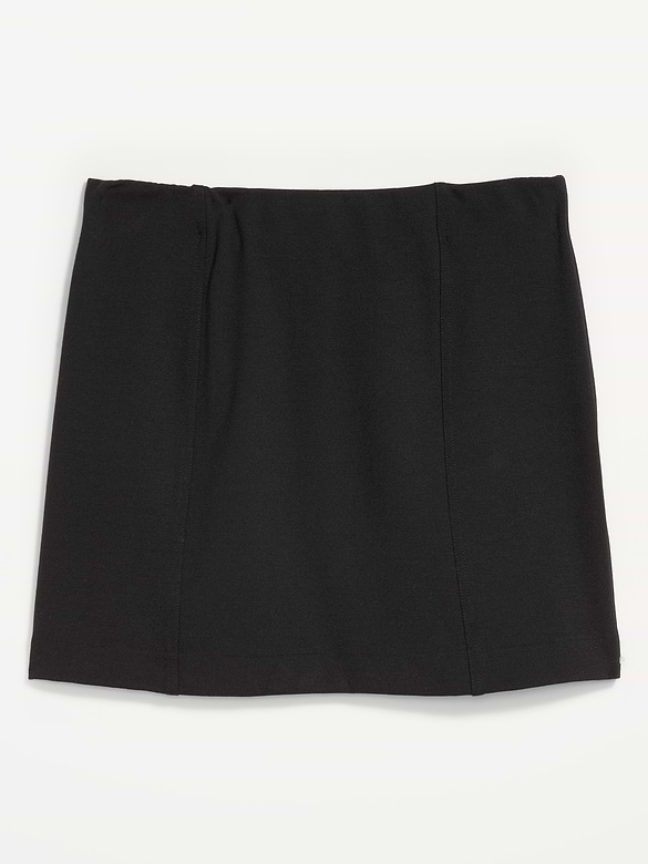 High-Waisted Ponte Mini Skirt