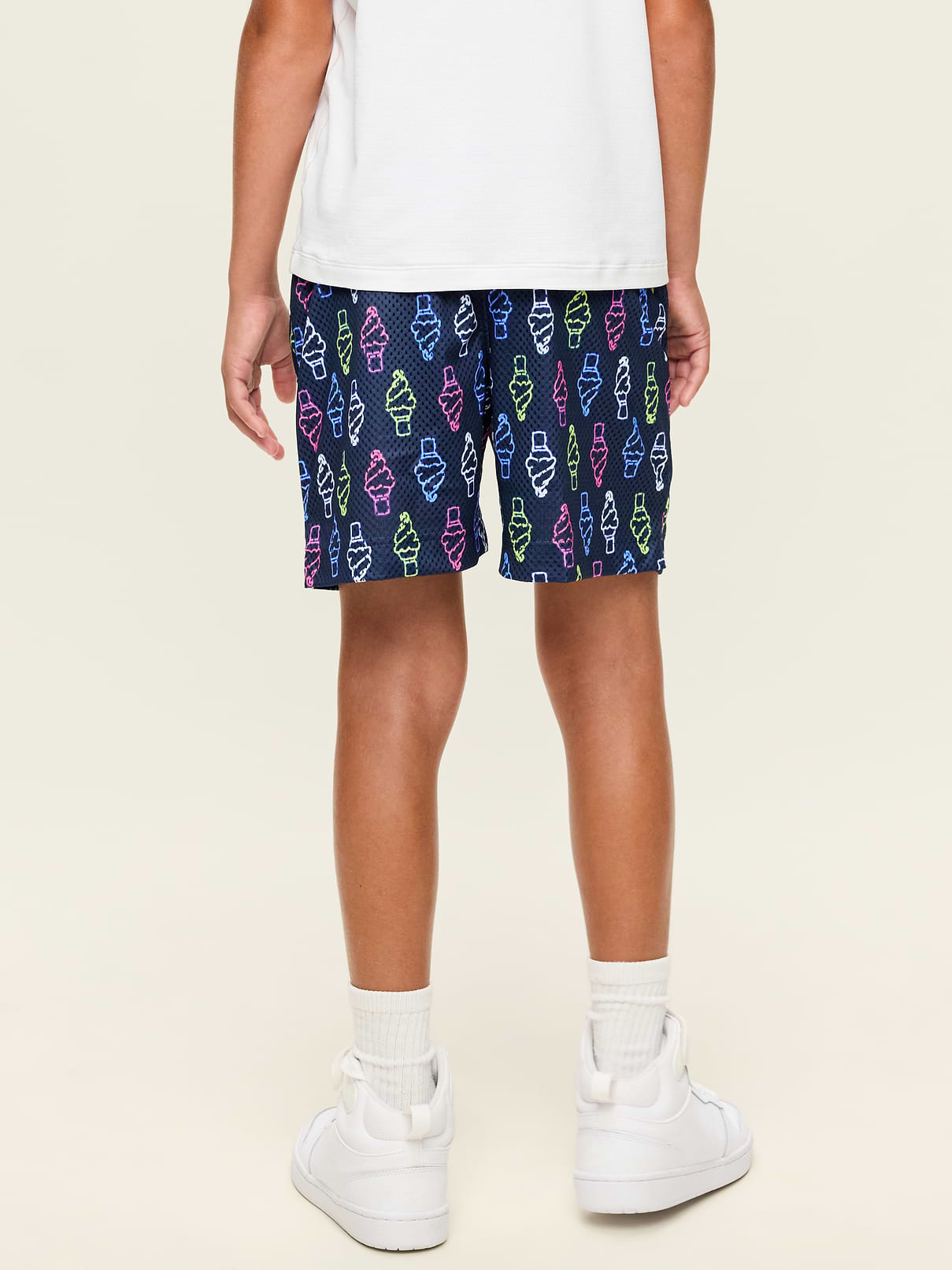 Image 2 de 3, Bermuda de basketball en maille à motif pour garçon