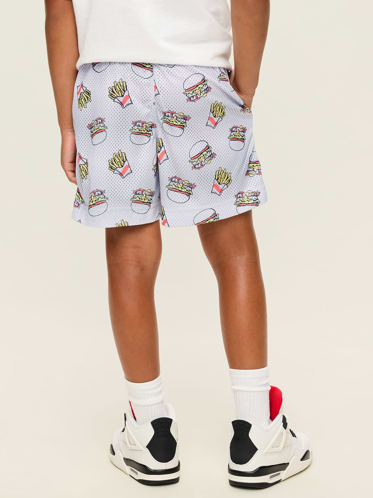 Image 2 of 3, Printed Knee Length Mesh Shorts for Boys