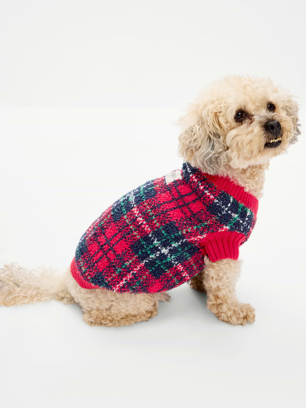 Image 1 of 1, rib-knit collar, rib-knit front leg cuffs and hem, keyhole opening at back neck, Product #907570