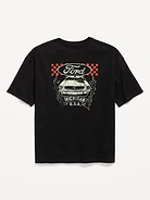 Image 1 of 2, crew neck, short sleeves, drop shoulders, licensed graphic, © 2026 Ford Motor Company, Product #906226