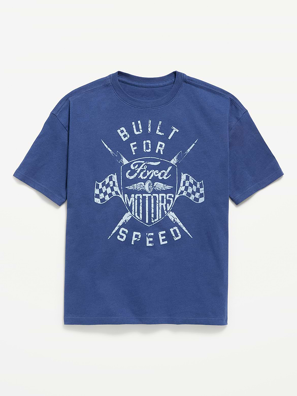 Ford™ Oversized Gender-Neutral Graphic T-Shirt Kids