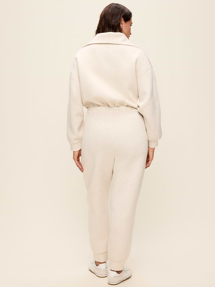 Image 7 of 9, Bounce Fleece Long-Sleeve Jumpsuit