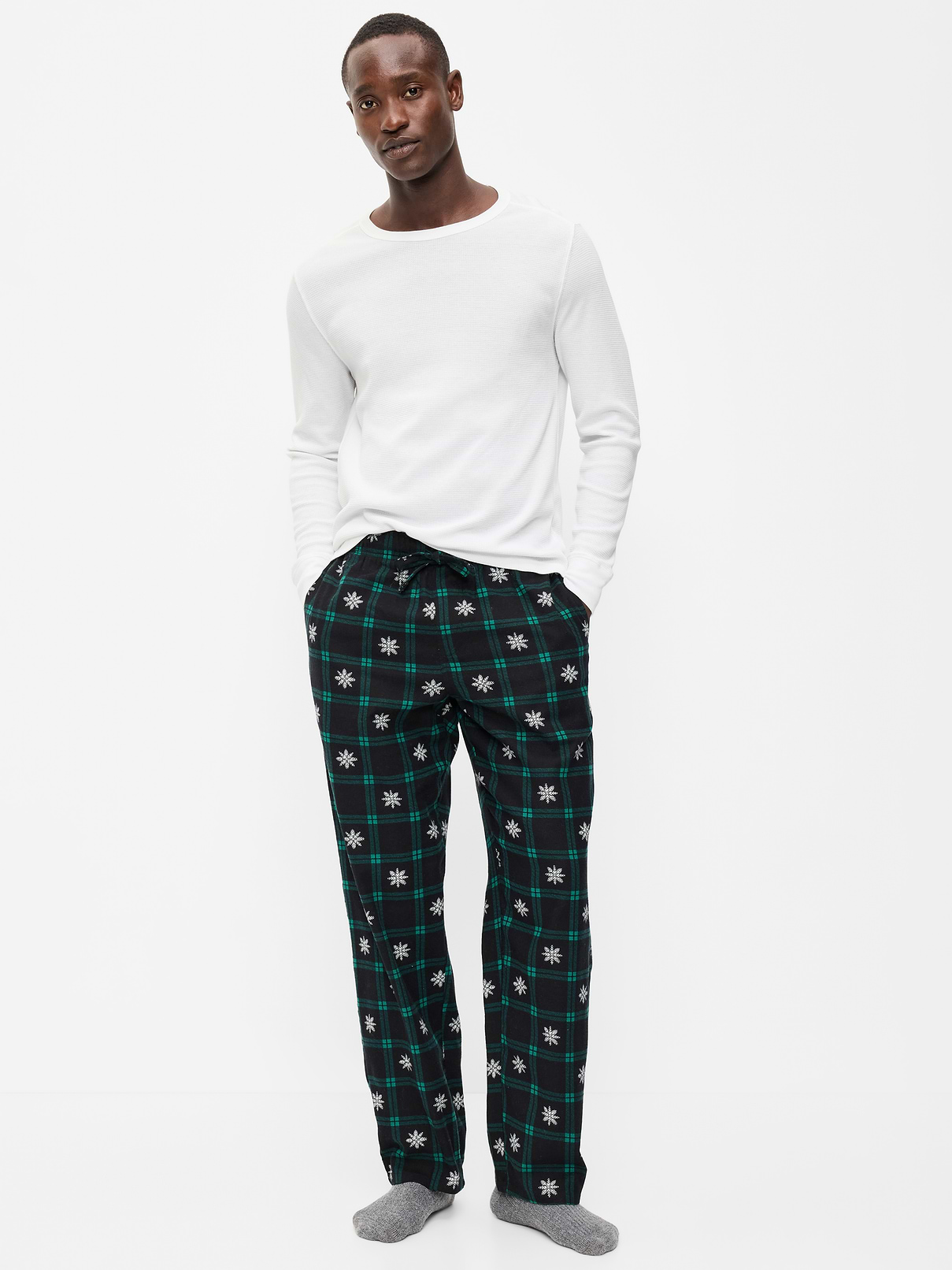 Image 2 of 3, Flannel Pajama Pants for Men