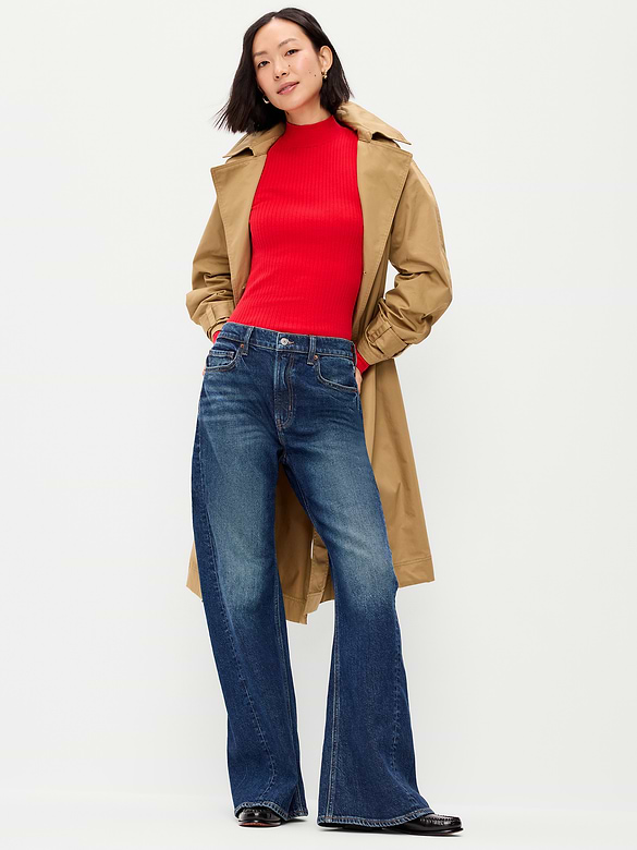 SoSoft Lite Ribbed Mock-Neck Sweater
