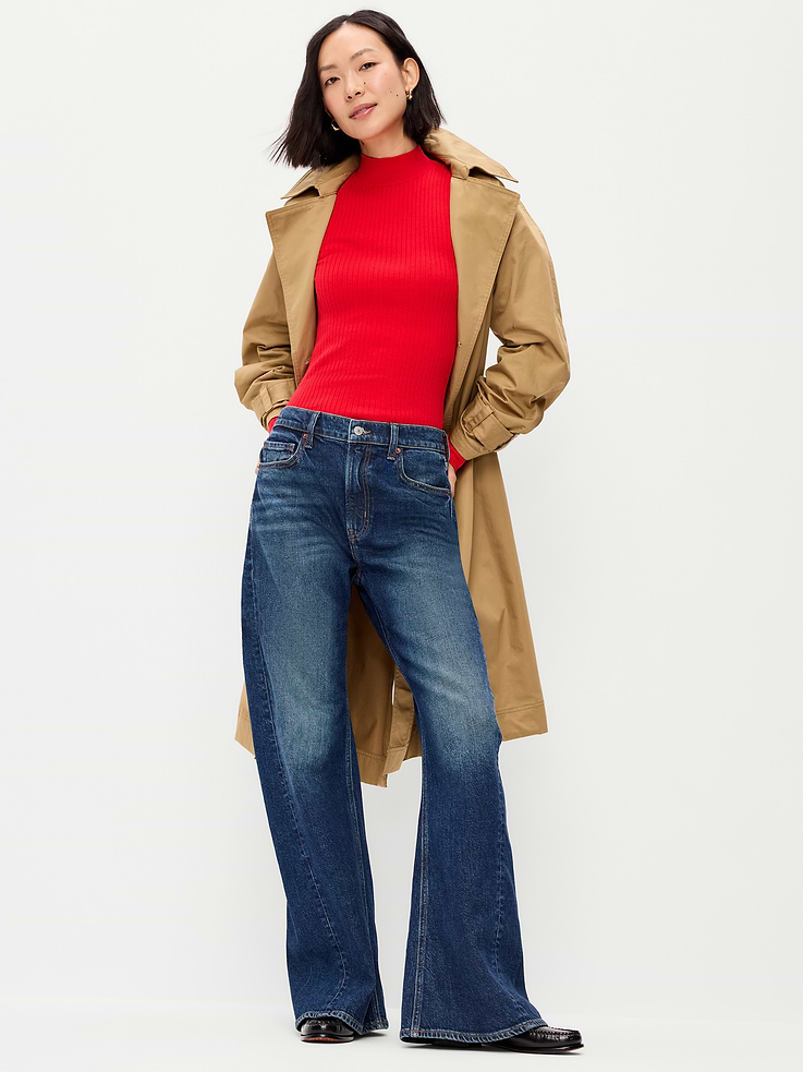 Image 1 of 4, Feels like cashmere, wears whisper-light for warmer days., mock neck, long sleeves, made to layer with a tank, Product #903420