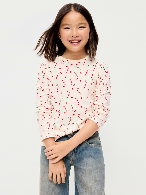 Printed Softest Long-Sleeve T-Shirt for Girls