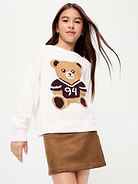 Image 3 of 3, Faux-Suede Studded Skirt for Girls