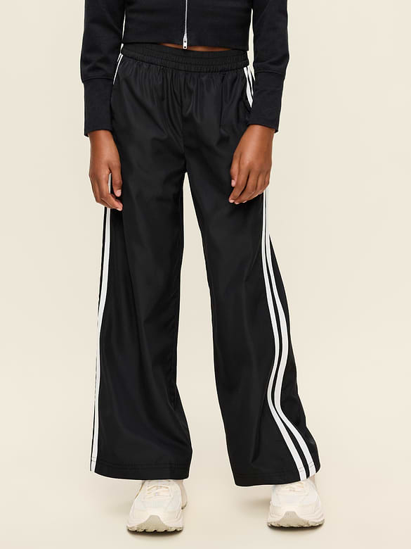 High-Waisted Track Pants for Girls