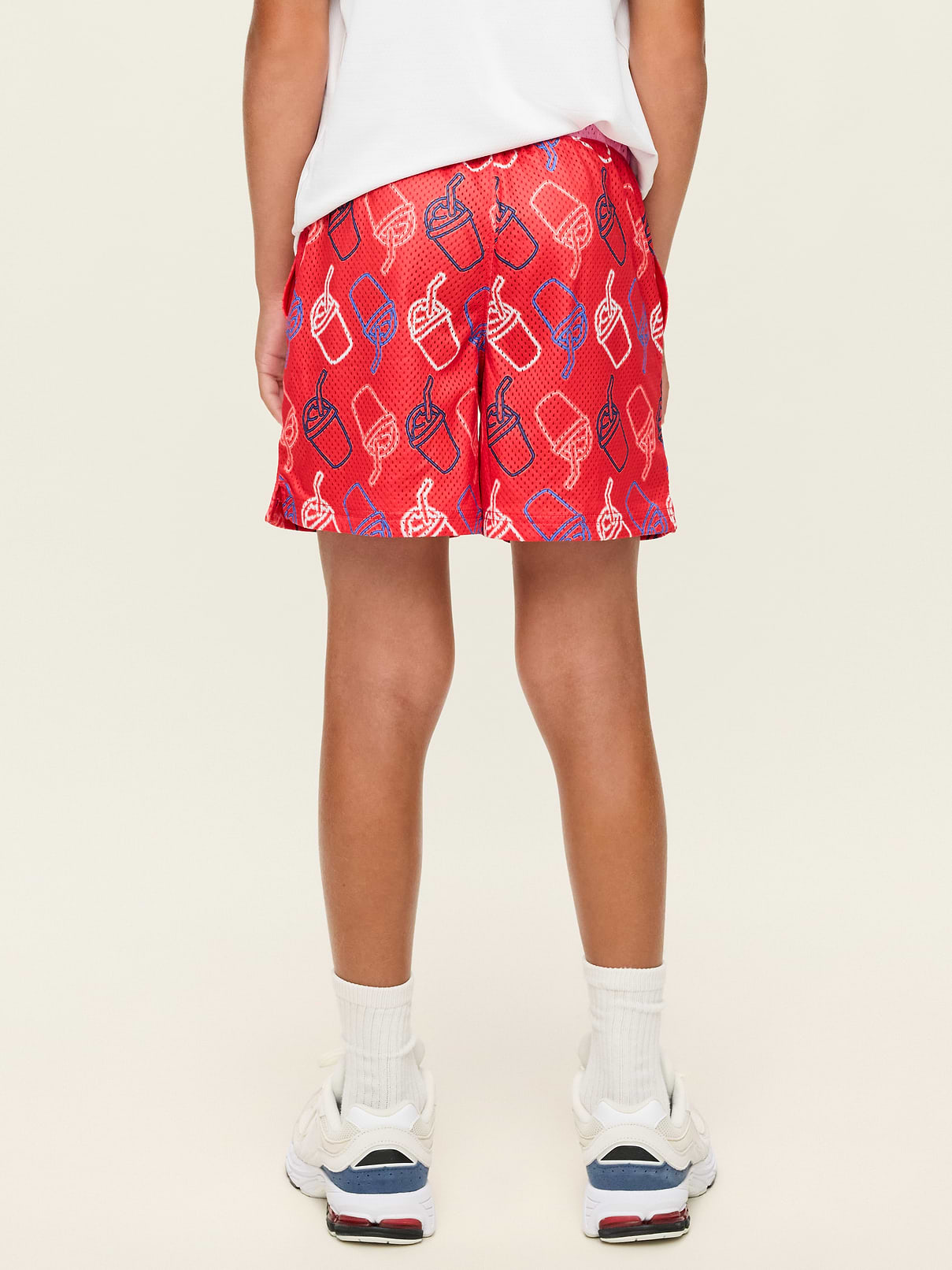 Image 2 de 3, Bermuda de basketball en maille à motif pour garçon