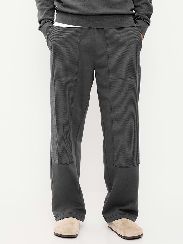 Image 2 de 6, Pantalon utilitaire coupe généreuse en tricot gaufré